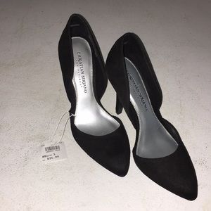 Black Christian Siriano Pointed Heels